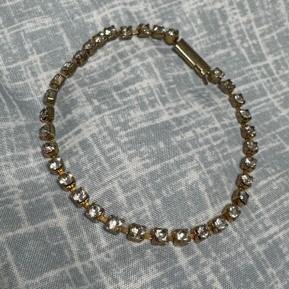 Vintage Rhinestone Tennis Bracelets Bundle of 3 - Picture 5 of 6